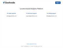Tablet Screenshot of geofeedia.com